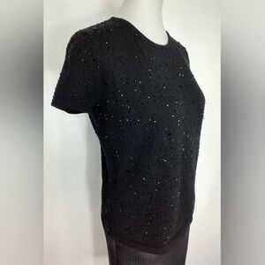 VINTAGE BEADED WOOL SWEATER